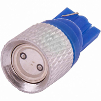 Автолампа диод T10(W5W) 12V 1 SMD диод EXTRA LIGHT без цок. рад. 1-контактная Cиняя SKYWAY комп,10шт